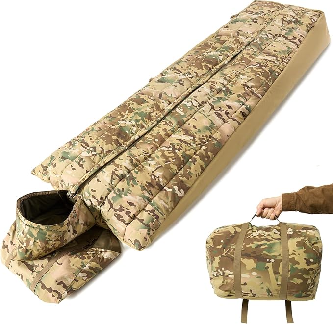 MT British Army Pattern 1958 Style Sleeping Bag – Military Tactical Roll-up Sleep System with Compression Sack Waterproof &amp Warm Outdoor Survival Gear OD/Multi-Terrain