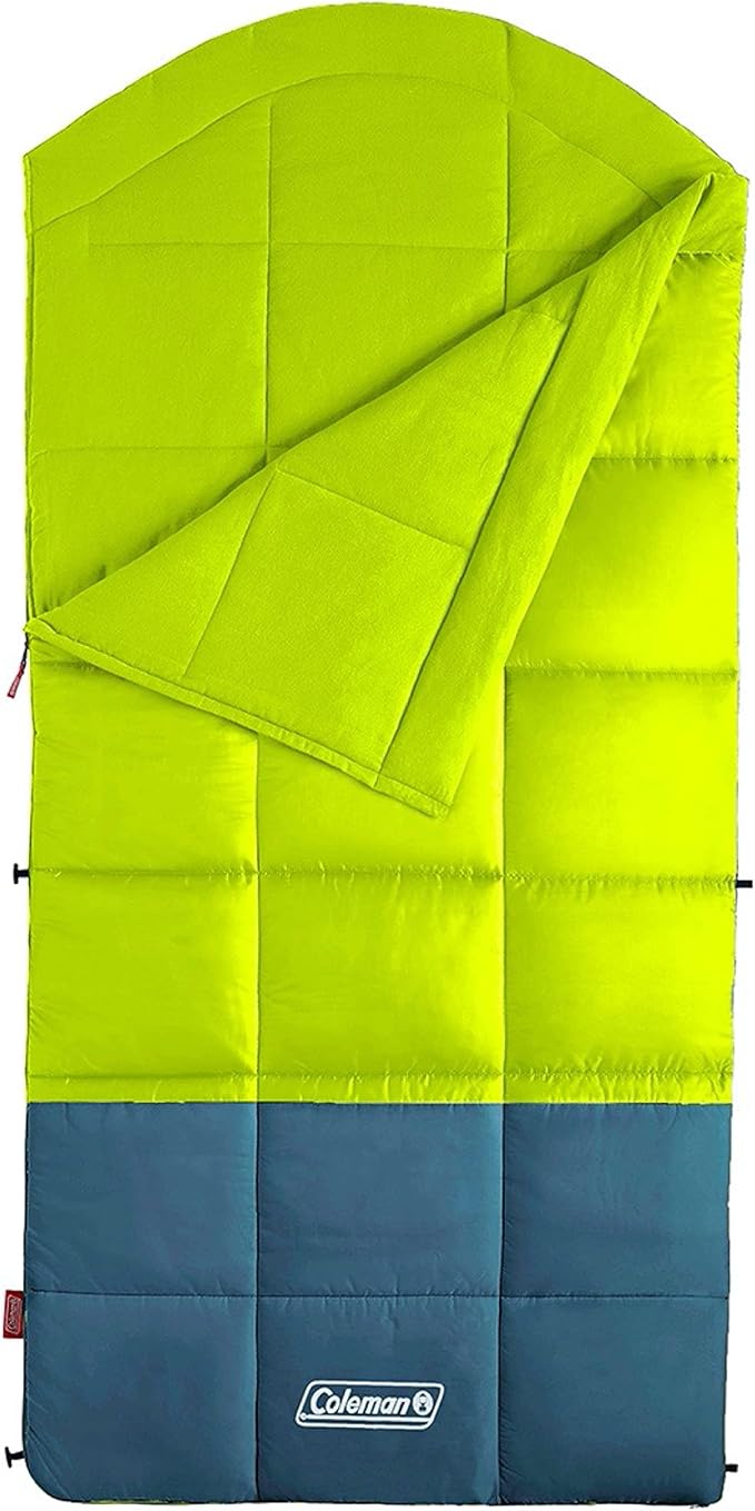 Coleman Kompact Sleeping Bag Indoor/Outdoor Lightweight Sleeping Bag for Adults 20°F/30°F/40°F Options for Camping Hiking Backpacking with Included Compression Sack