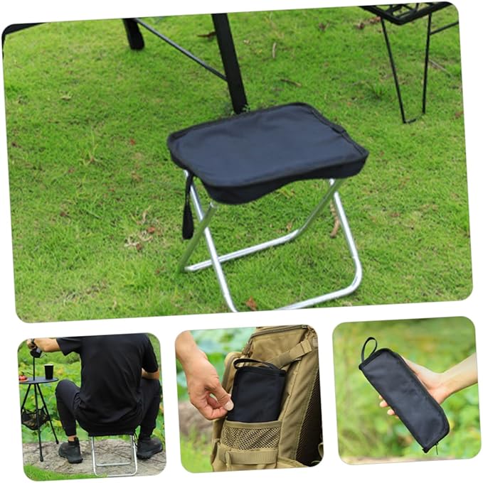 Folding Camping Chair Portable Stool Lightweight Comfortable Bench for Adults Multi-Purpose