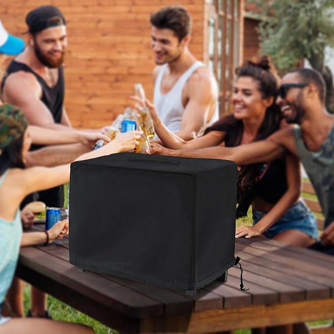 Tabletop Grill Cover for Royal Gourmet CD1519 Portable Charcoal Grill for Royal Gourmet Tabletop Charcoal Camping Grill Waterproof UV Resistant Windproof Dustproof Cover