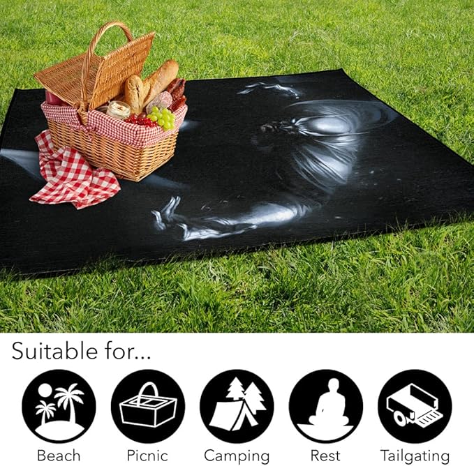 LOGOVISION Batman Dark Highlight Outdoor Blanket for Picnic Beach Camping Park Tailgate 50x60