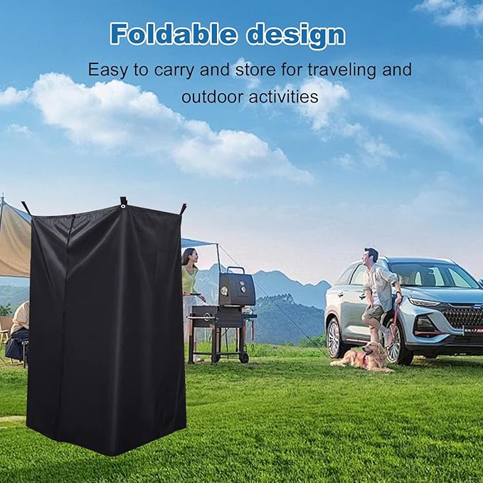 Asixxsix Boat Privacy Curtain Heavy Duty Sun Proof Oxford Cloth Hanging Changing Room with Storage Bag Water Proof Pontoon Tent for Pontoon Boats Yachts Outdoor Camping Beach