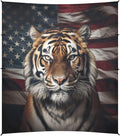 Camping Sun Shelters Cool Tiger and Flag Beach Canopy 126 * 110.2in