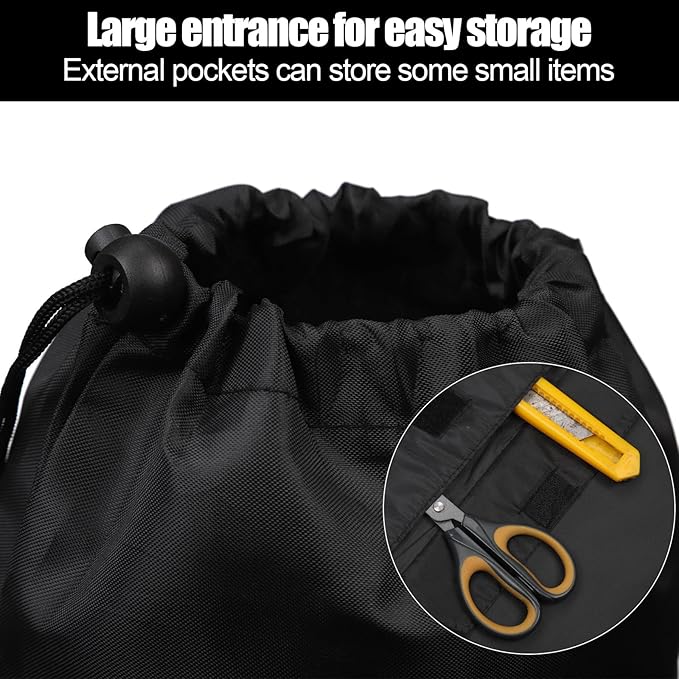 6pcs 43x9in Camp Chair Replacement Bag Foldable Folding Chair Storage Bag with Carrying Strap &amp 2 Pockets Portable Camping Chair Bag for Outdoor Travel (Chair is not Included)