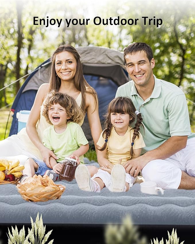 MIROZO Truck Air Mattress Inflatable Bed for 5.5-5.8ft Full Size Short Truck Bedswith Pump &amp Carry Bag for Outdoor CampingHomeTent(Grey)