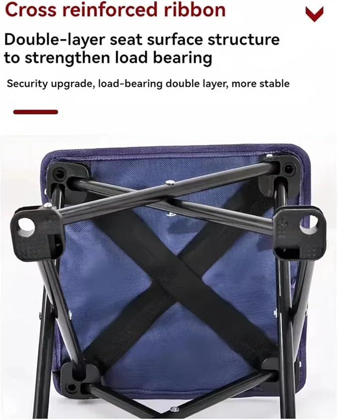 Folding Camping Stool Portable Footstool Small Lightweight 300 Lbs Weight Capacity for Outdoor Hiking Fishing
