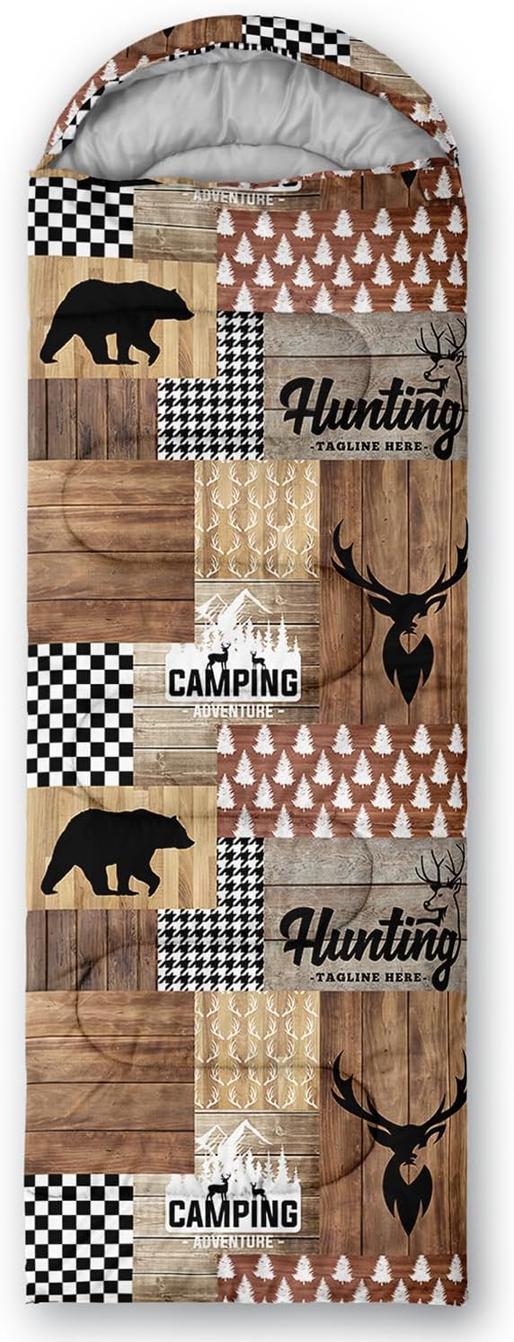 CVHOUSE Camping Sleeping Bags3 Season Warm &amp Cool WeatherLightweightWaterproof Sleeping Bags for Adults &amp KidsTravelingand OutdoorsCamping Gear Equipment