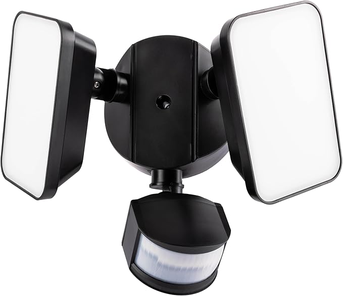 Maxlite Home MSL2HL LED Motion Sensor Security Light - Black Finish 2500 Lumens Flood Light Spot Lights Outdoor PIR Motion Sensor Dusk to Dawn Outdoor Lighting Exterior Lighting Fixtures