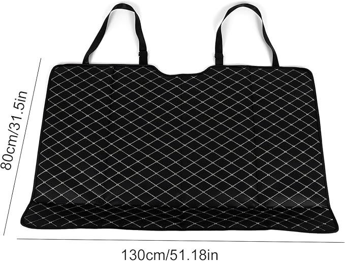 ETOYA Car Rear Seat Mattress Extension Plate 130 * 80CM Foldable Car Back Seats Extender PU Leather + Sponge Material for Sleeping Camping &amp Road Trips