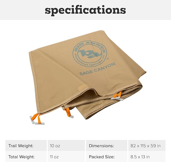 Big Agnes Sage Canyon Shelter Plus Accessory Wall - Camping Tent Accessories Pop Up Sun and Wind Shade Screen