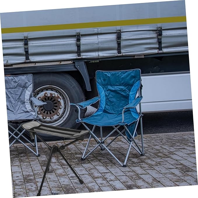 balacoo Portable Folding Camping Chair Small Camping Footrest Beach Foot Rest Lightweight Sturdy for Outdoor Activities