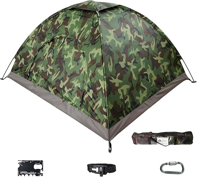 2 Person Camping Tent – Lightweight Waterproof Backpacking Dome Tent for 2 People Easy Setup &amp Portable Shelter