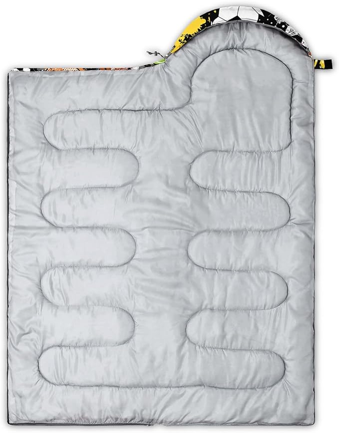 Kids Sleeping Bag for Boys GirlsCute Puppy Print-Lightweight Warm Portable Outdoor Indoor-Waterproof Cold Weather Resistant Sleeping Bag for Camping Hiking