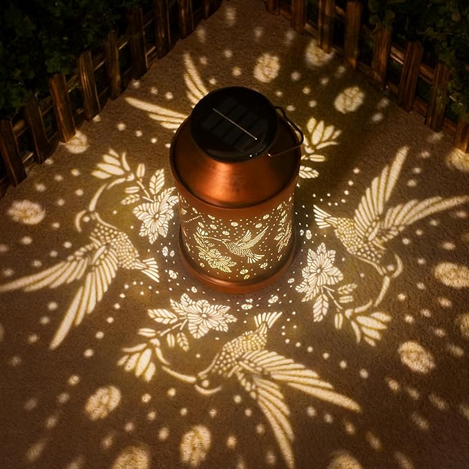 Mothers Day Gifts for Mom Grandma - Birthday Gifts for Women Hummingbird Solar Lights Outdoor - Mothers Day Gifts Solar Lanterns Outdoor Waterproof Garden Decor for Outside