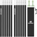 Tent Poles for Tarp AVOFOREST Camping Tent Tarps Poles Adjustable Aluminum Camping Accessories 80in Heavy Duty Poles Thicker Tent Pole with a Diameter of 0.75in for Backpacking Hiking Awning
