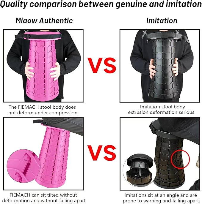 Portable &amp Lightweight Foldable Camping Chair for Adults Heavy Duty Folding Stool with Adjustable Shoulder Strap Perfect for Picnic Beach Backyard and Sporting Events Max Weight 400lbs