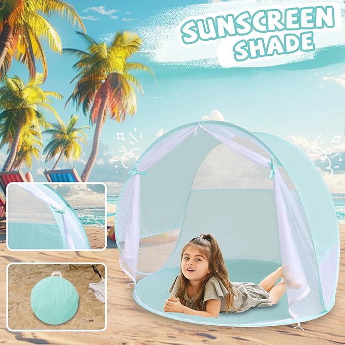 Action Air Portable Anti-UV Pop-Up Beach Tent- Ultimate Sun Shelter &amp Kids' Play Tent