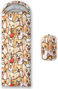 AILONEN Cartoon Camping Sleeping Bag for Boys Girls AdultsLightweight &amp Waterproof3 Season Warm &amp Cold WeatherPortablePrinted Sleeping BagTravelingCampingHiking