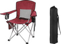 Hexago Camping Chair Portable Folding Outdoor Chair with Armrests Cup Holders &amp Carry Bag Heavy Duty Lawn Chair for Camping