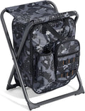 X Strike Backpack Fishing Chair with Cooler Bag Foldable Camping Stool for Adults up to 350 lbs Portable Lightweight for Hunting Hiking Outdoors