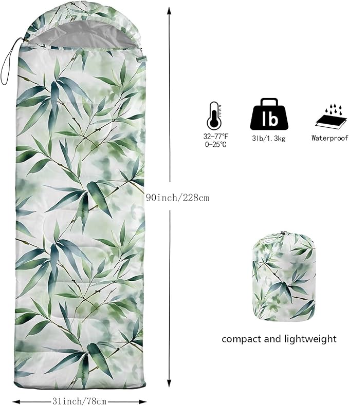 Kids Sleeping Bag for Boys GirlsBlue Ripples Print-Lightweight Warm Portable Outdoor Indoor-Waterproof Cold Weather Resistant Sleeping Bag for Camping Hiking