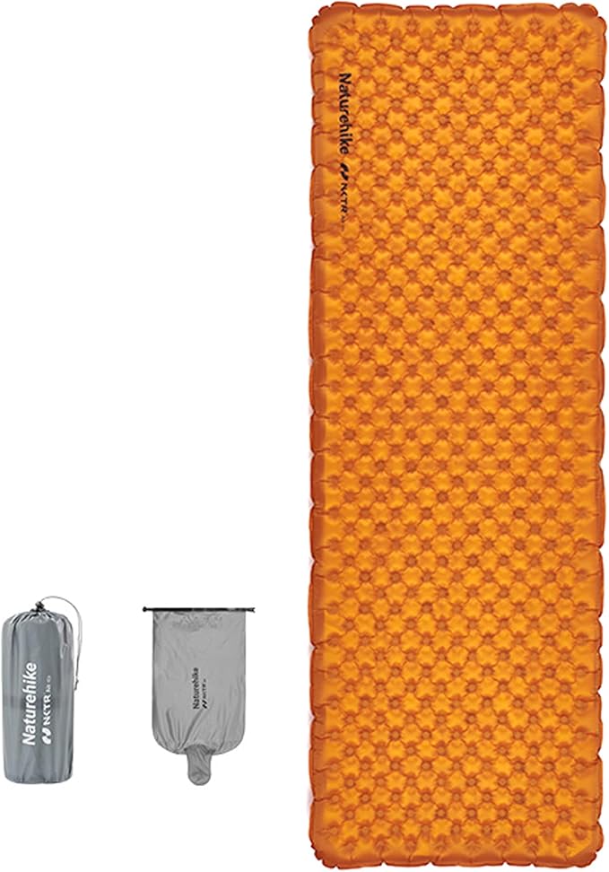 Naturehike Ultralight Insulated Sleeping Pad - R5.8 Insulated Inflatable Sleeping Pad 3.1in Thickened Portable Compact Backpacking Sleeping Mat for Camping Hiking Climbing with Inflatable Bag