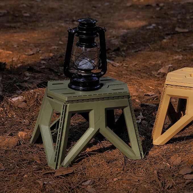 Portable Folding Fishing Stool Plastic Foldable Camping Stool with Handle for Outdoor Hiking and Fishing for Adults