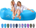 AlphaBeing Inflatable Lounger Beach Chair Accessories Air Sofa Hammock Inflatable Couch for Camping Backyard Lakeside with Compression Sacks Ideal Outdoor Gifts for Adults