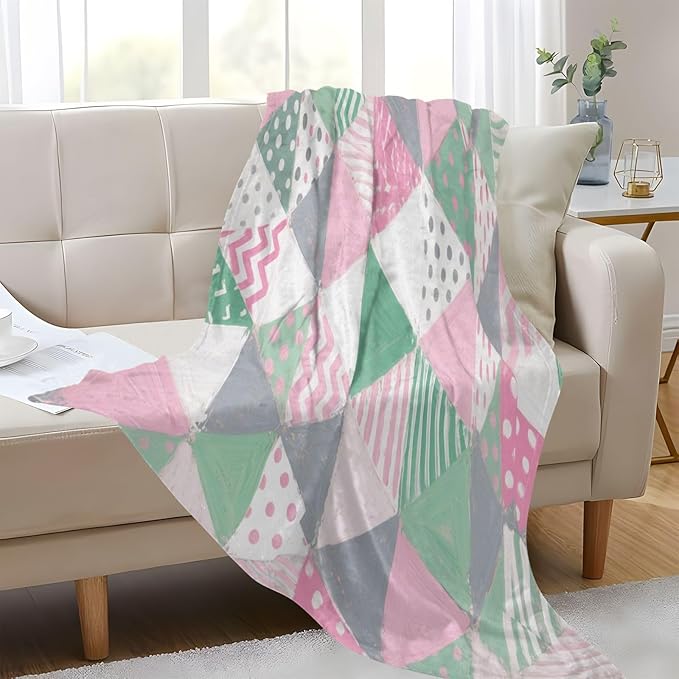 Throw Blankets For Couch Abstract Irregular abstract in Light Green Blankets Throws 50x70