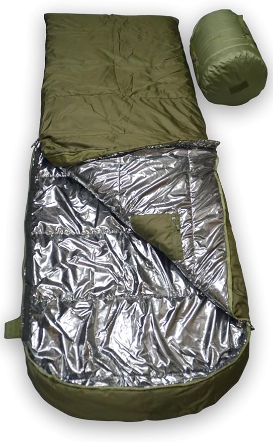 Derby XXL -20°F Extreme Cold Weather Sleeping Bag (0°F Comfort) – Big &amp Tall Adults 94x35 Waterproof Military Grade. OD Green Winter Tactical Sleeping Bag for Hunting Survival – Made in Ukraine