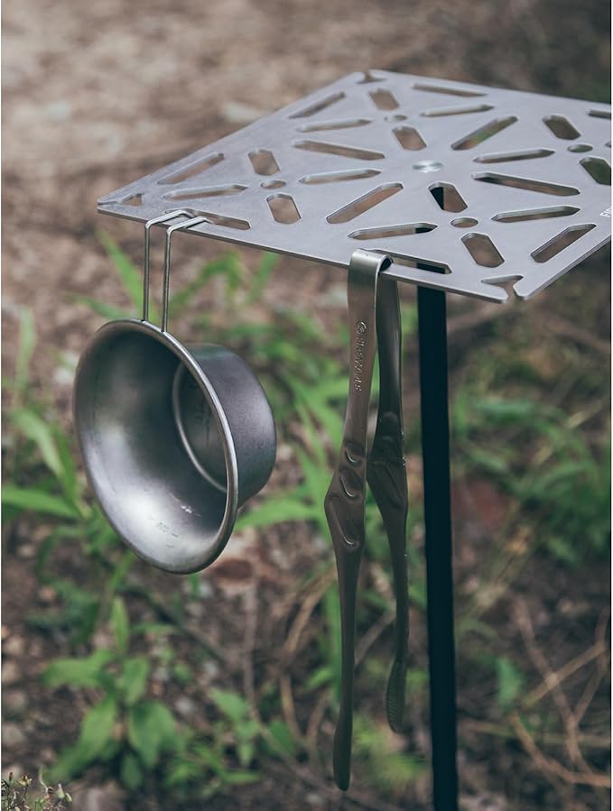 Fire-Maple Portable Tripod Stand Camping Table - Lightweight Aluminium Alloy &amp Stainless Steel Detachable Feet Adjustable Height Compact Design