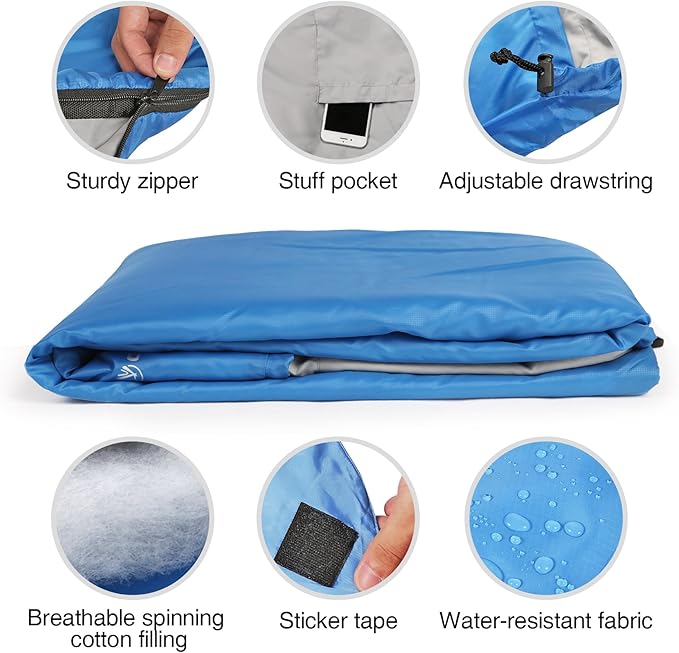REDCAMP Ultra Lightweight Sleeping Bag for Backpacking Hiking Comfort for Adults Warm Weather with Compression Sack