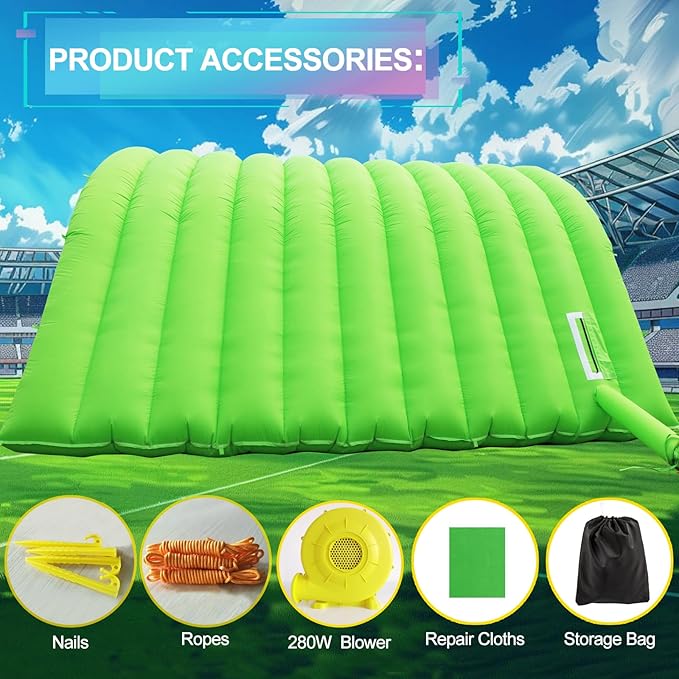 Inflatable Tunnel Sports Tunnel Entrance with Blower Football Tunnel Tent Entryway for Business Advertise Party Exhibition Promotion StreetShopSupermarketSchool