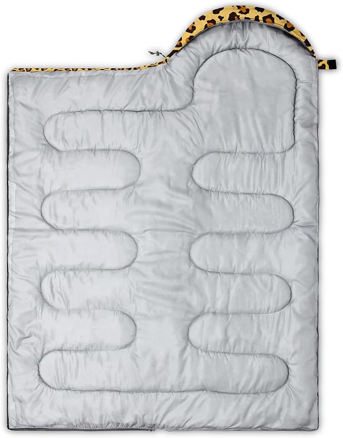 QOOMO Camping Sleeping Bags3 Season Warm &amp Cool WeatherLightweightWaterproof Sleeping Bags for Adults &amp KidsTravelingand OutdoorsCamping Gear Equipment