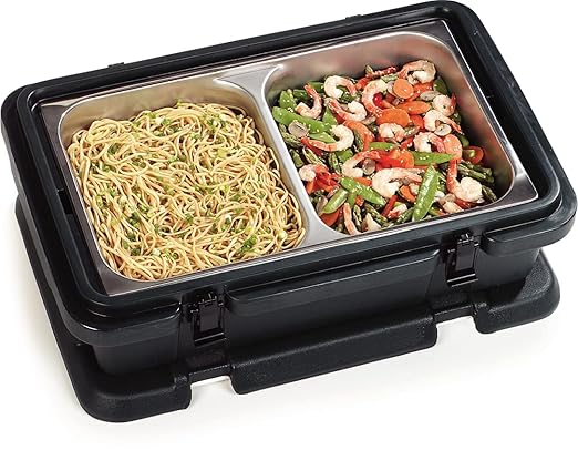 Carlisle FoodService Products Durapan Stainless Steel Divided Steam Table Pan for Catering Hotel and Restaurants Full-Size 2.5 Inches Deep Silver (Pack of 6)