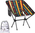 Honeybaby Folding Camping Chair Stripes Boho Camping Chairs Lightweight Portable Chair Outdoor Foldable Chairs for Camping Travel Picnic Beach Hiking