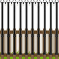 LETIANPAI 10 Pack String Light Poles5 Ft Metal Poles with Fence Bracket for Outdoor String LightsOutdoor Light PolesPoles/Post/Stand for Outside