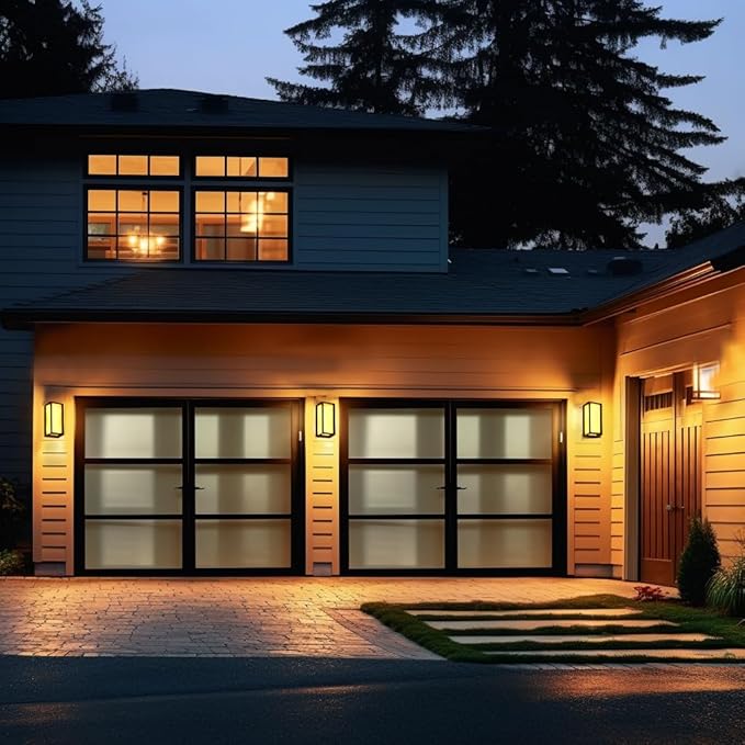 Outdoor Wall Sconce Lights 2Pack Square LED Outdoor Wall Lights 18W 3CCT Selectable 3000K 4000K 5000K Daylight Modern Waterproof Exterior Wall Light for House Porch Garage