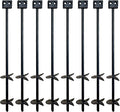 3/4 x 30 Mobile Home Double Disk Earth Auger Anchor Heavy Duty Steel - RV Camping Tents Trampolines Deer Stands (8 Pack)