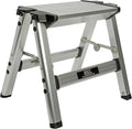Quick Products QP-FOSS Slim-Profile Easy Folding One-Step Stool - 200 lbs. Capacity