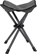 Stansport Apex Fold-Up Stool (G-140) - Black/Grey Portable and Lightweight Stool for Camping Fishing Hiking Backpacking and More - 300 lbs weight capacity
