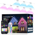 100FT Permanent Outdoor Lights for House Smart RGB LED Eaves Lighting with APP &amp Remote Control IP67 Waterproof Christmas Lights for Holidays Parties &amp Year-Round Décor