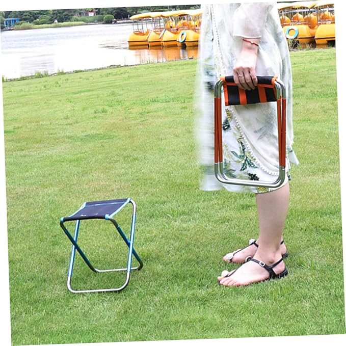 Folding Stool for Outdoor Use Beach Accessory Compact Camping Travel and Garden