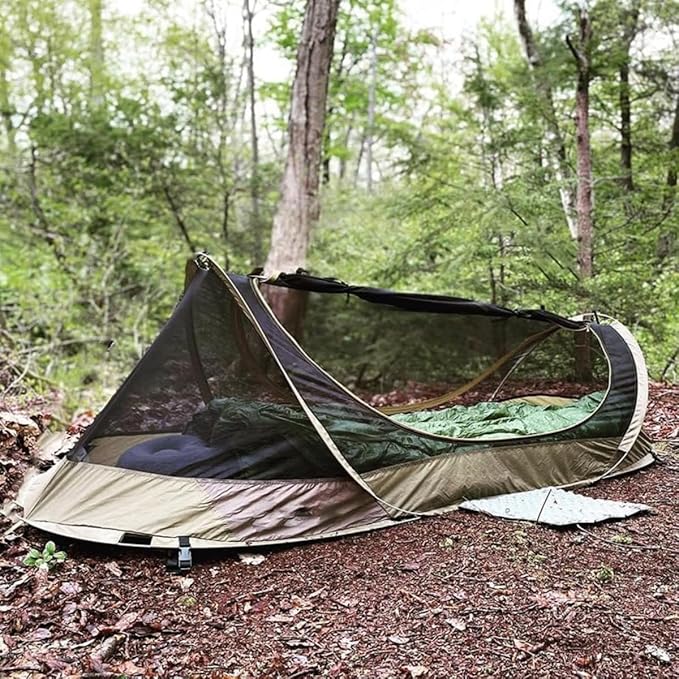 Waterproof Ultralight Backpacking bivy Tent | Freestanding 1-Person Tents for Camping/bivy/Hiking |pop up Tent Mosquito-Proof Outdoor Shelter