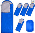Macarrie 6 Pack Bulk Sleeping Bags for Homeless Donation 0 Degree Waterproof Sleeping Bags with Compression Sack for Adults Winter Cold Weather Care Camping Hiking Emergency