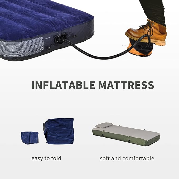 Single Person Elevated Camping Tent Cot Combo: Off-Ground Folding Cot with Attached Weather-Resistant Shelter &amp Carry Bag for Backpacking Hiking and Outdoor Adventures