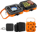 Dollate 2-Burner Propane Stove with Griddle and Carrying Bag Portable Foldable Camping Stove with 2 Adjustable Burners 16000 BTUsfor Camping Tailgating Essentials Gear (Orange)