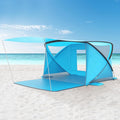 Beach Tent with Canopy Beach Cabana Sun Shelter for 4-6 Person Lightweight Portable Beach Cabana with UPF 50+ Sun Shelter and Ventilation Windows Ideal for Family Fun and Outdoor Camping