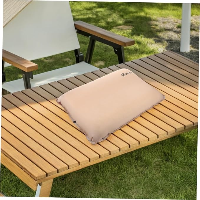 Ergonomic Memory Foam Pillow for Camping Self-Inflating Compact for Hiking and Airplane Trips