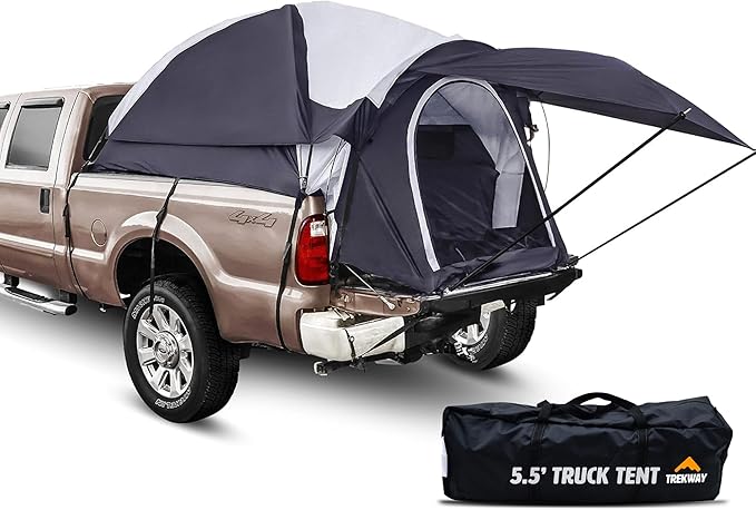 Offroading Gear 5.5ft Truck Bed Camping Tent w/Canopy | Waterproof | Compatible with F150| Ram| Sierra| GMC| Nissan| Etc.